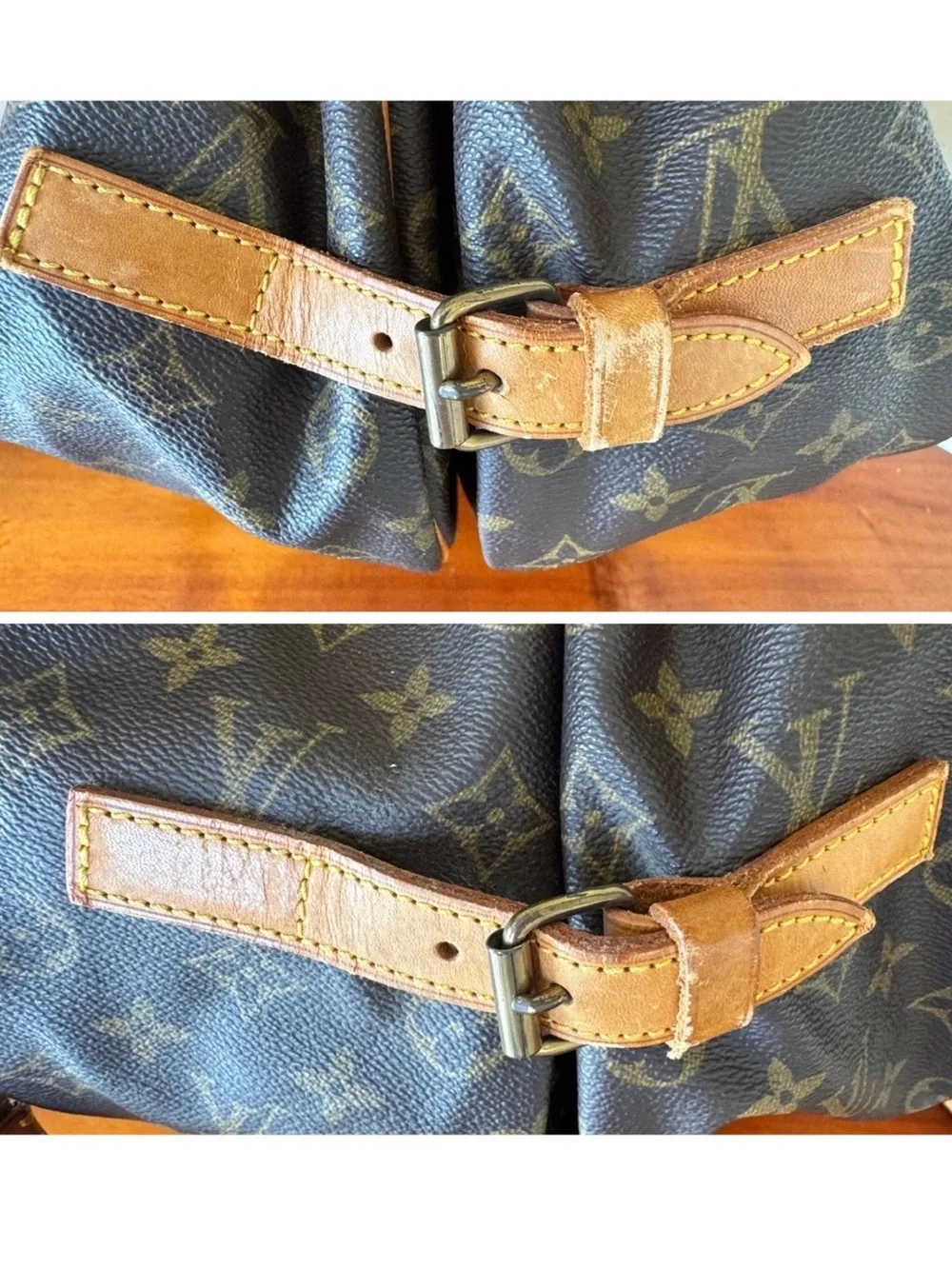 Louis Vuitton Monogram Canvas Messenger Bag in Brown and Tan